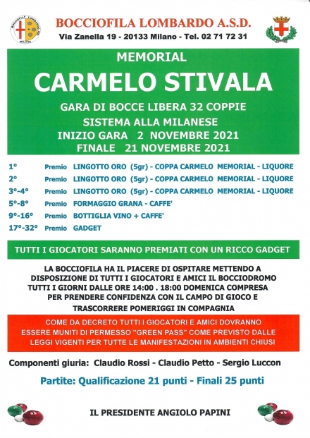  - Bocciofila Lombardo